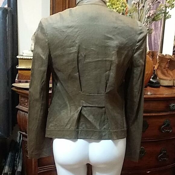 Diane von Furstenberg green olive jacket - Picture 7 of 8